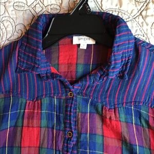 Umgee plaid button down